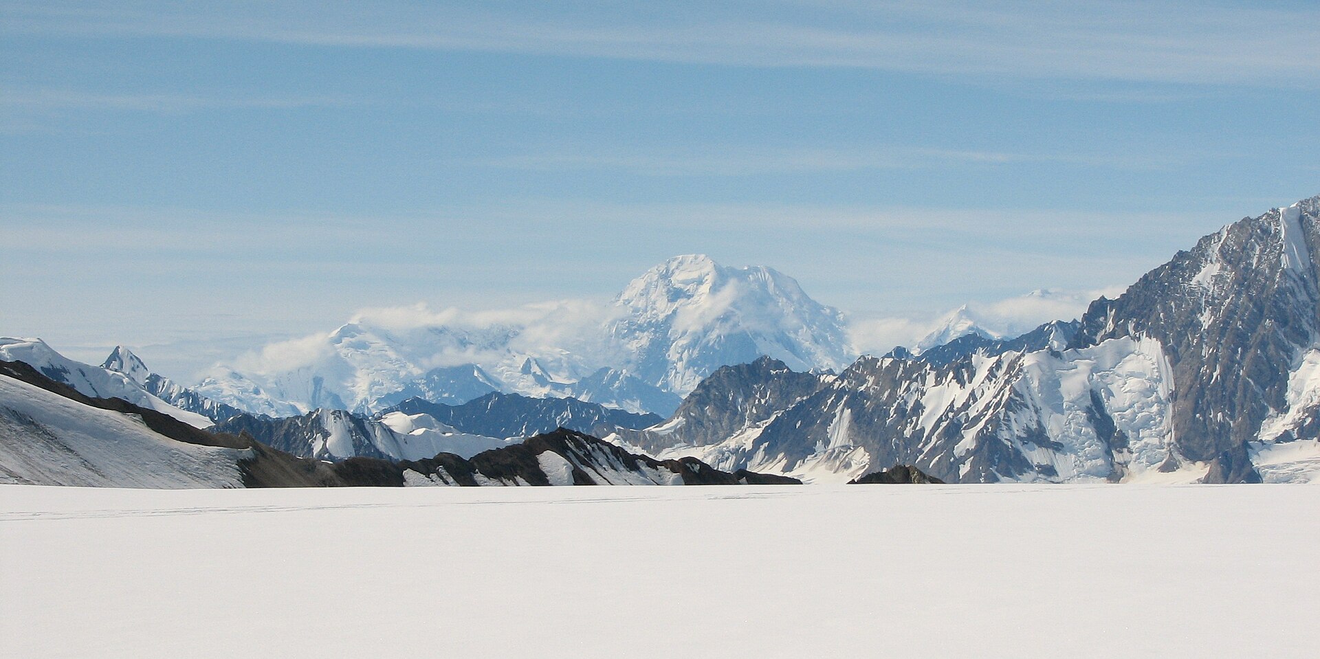 The Kluane Icefield and Mount Augusta in Yukon