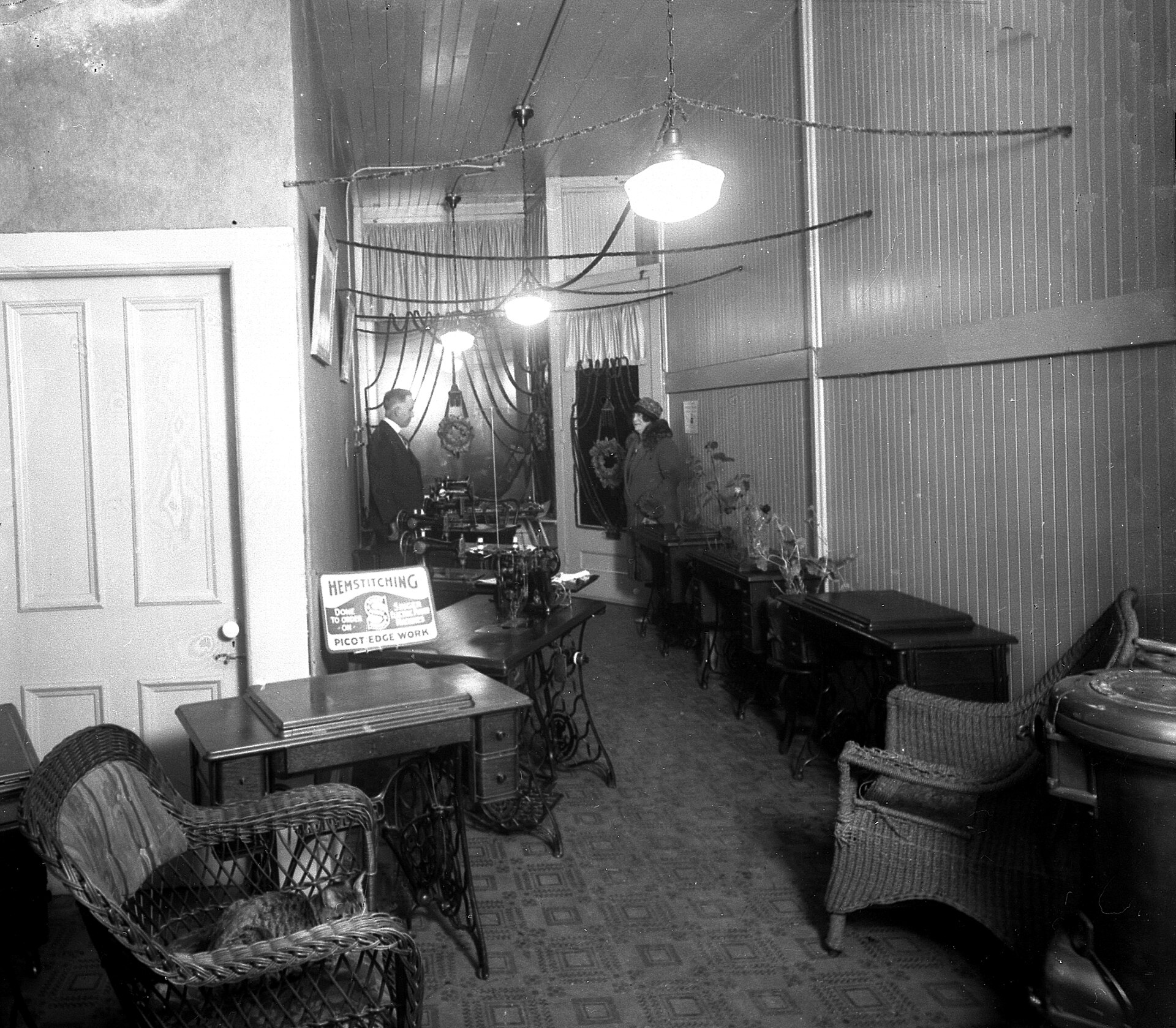 An archival Canadian sewing-machine workshop